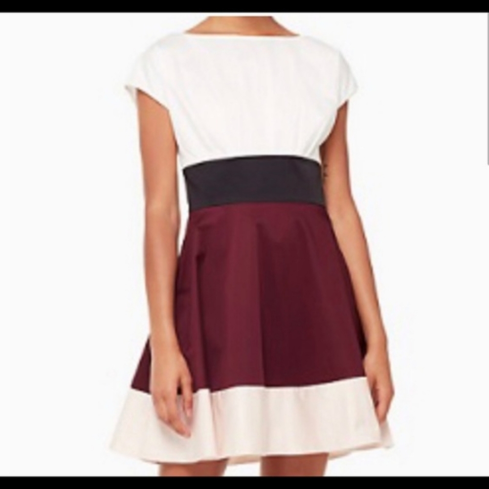 Kate spade New York dress, dry cleaned only, color-block fiorella with pockets!